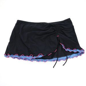 Profile by Gottex Black Swim Skirt Bikini Bottoms
